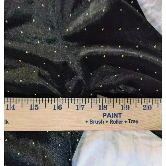 SO Goods 4 Life Long Sleeve Black Velvet Bodycon Cocktail Dress V Neck Size XL - Picture 8 of 8